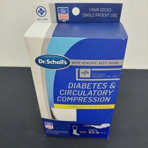 Dr.Scholl's Diabetes and Circulatory Compression Socks Comfort Size Mens 12.5-15